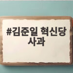 김준일 혁신당 사과 발언, 인혁당 사건 희화화 논란과 조국의 반응 김준일 혁신당 사과