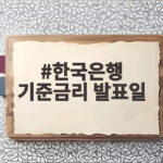 한국은행 기준금리 발표일, 채권시장의 향방과 투자 전략 한국은행 기준금리 발표일