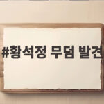 황석정 무덤 발견, 매입한 땅에서 비석과 관을 연달아 발견한 사연 황석정 무덤 발견