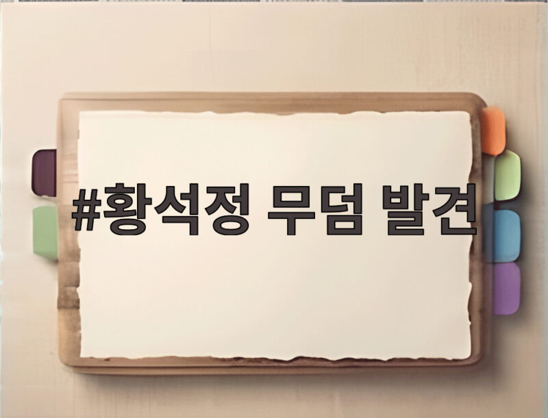 황석정 무덤 발견, 매입한 땅에서 비석과 관을 연달아 발견한 사연 1 황석정 무덤 발견