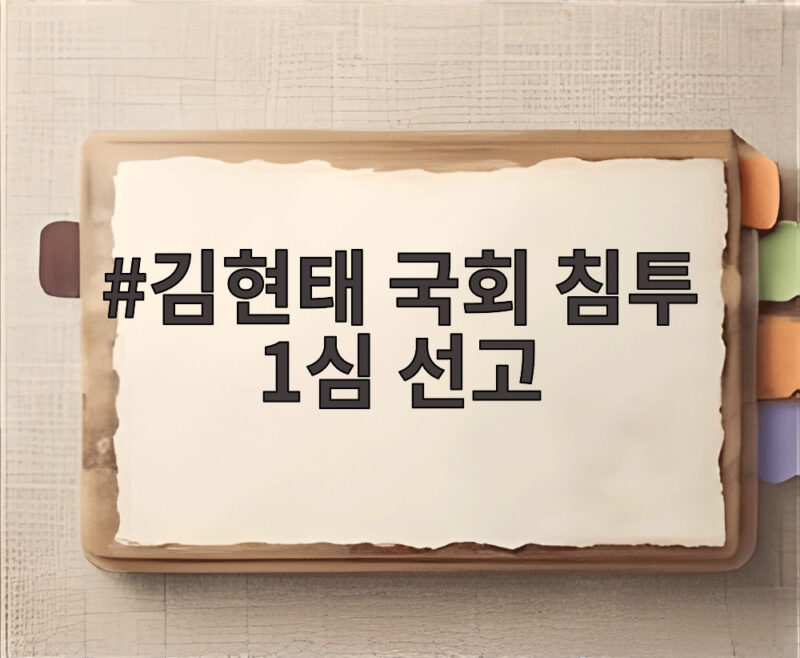 김현태 국회 침투 1심 선고 징역 12년 무엇을 의미하나 1 김현태 국회 침투 1심 선고