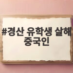 경산 유학생 살해 중국인, 실종 신고한 30대 남성의 정체는? 여장까지 한 범행의 전말 경산 유학생 살해 중국인