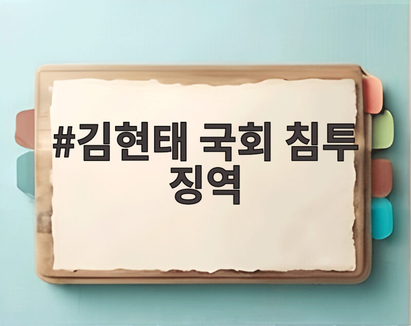 김현태 국회 침투 징역 12년 선고와 법정구속의 의미 1 김현태 국회 침투 징역