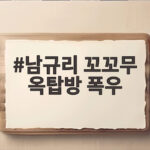 남규리 꼬꼬무 옥탑방 폭우