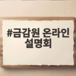 금감원 온라인 설명회로 감사인 지정기초자료 제출 완벽 대비하기 금감원 온라인 설명회