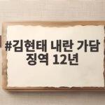 김현태 내란 가담 징역 12년, 법정 구속된 이유 김현태 내란 가담 징역 12년