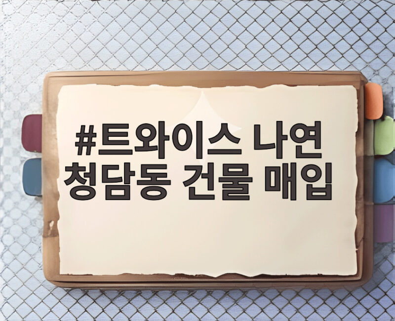 트와이스 나연 청담동 95억 건물 매입, 전문가 분석을 들어보니 1 트와이스 나연 청담동 건물 매입