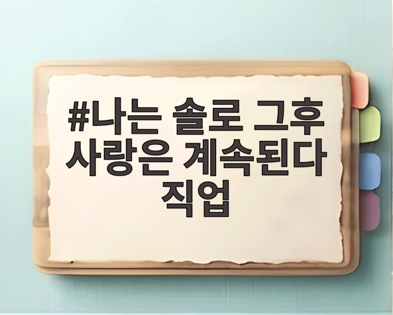 나는 솔로 그후 사랑은 계속된다 직업 화제 33기 모솔남녀 반전 스펙 1 나는 솔로 그후 사랑은 계속된다 직업