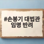 손봉기 대법관 임명 반려 청와대 재제청 요구와 절차적 쟁점 살펴보기 손봉기 대법관 임명 반려