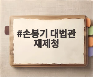 손봉기 대법관 재제청