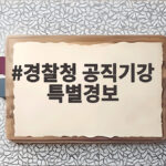 경찰청 공직기강 특별경보 열흘간 회식 금지 총정리 경찰청 공직기강 특별경보