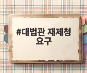 대법관 재제청 요구