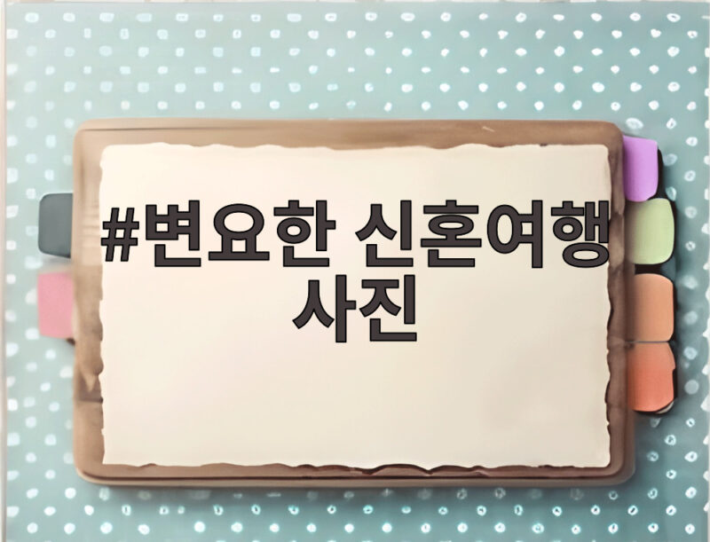 변요한 신혼여행 사진