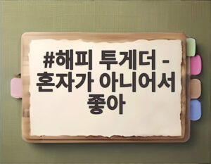해피 투게더 - 혼자가 아니어서 좋아