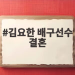 김요한 배구선수 결혼