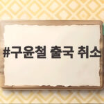 구윤철 출국 취소 소동 1시간 만에 뒤집힌 이유와 향후 일정 구윤철 출국 취소