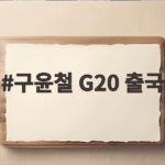 구윤철 G20 출국 공항에서 번복된 출장과 개각 이야기 구윤철 G20 출국