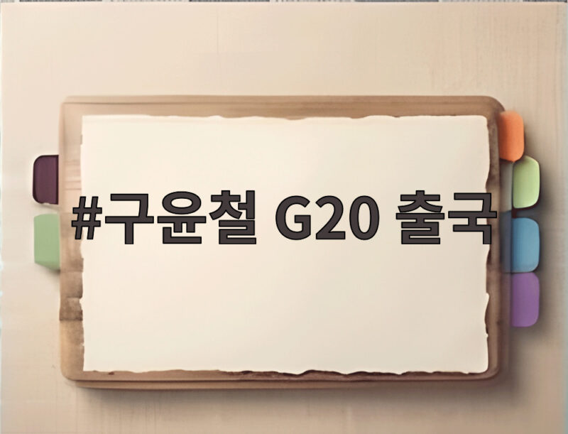구윤철 G20 출국 공항에서 번복된 출장과 개각 이야기 1 구윤철 G20 출국