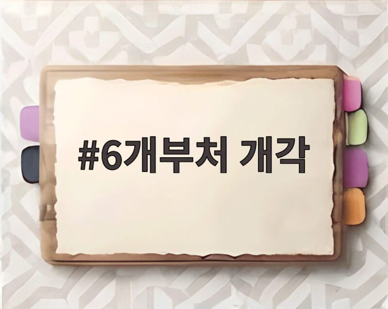 6개부처 개각