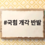 국힘 개각 반발