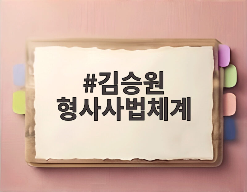 김승원 형사사법체계 대전환의 중심에 서다 공소청과 중대범죄수사청 출범을 앞두고 1 김승원 형사사법체계