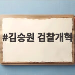 김승원 검찰개혁, 법무부 장관 후보자 지명과 공소청 출범 준비 상황 정리 김승원 검찰개혁
