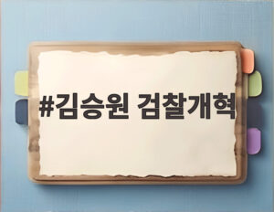 김승원 검찰개혁