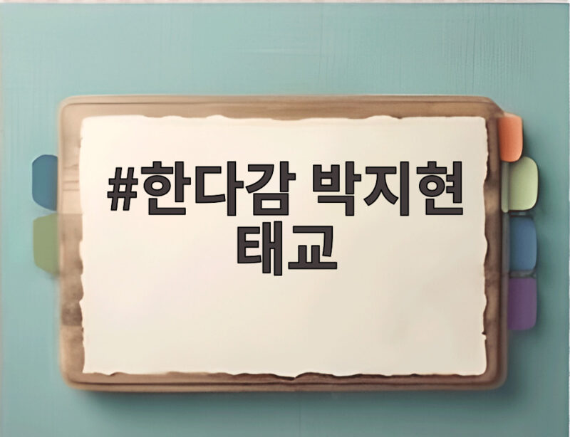 한다감 박지현 태교