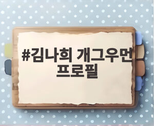 김나희 개그우먼 프로필