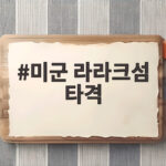 미군 라라크섬 타격
