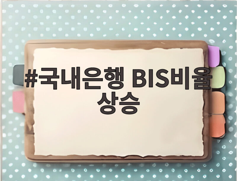 국내은행 BIS비율 상승 소식 건전성 지표와 전망 확인해 보세요 1 국내은행 BIS비율 상승