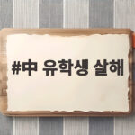 中 유학생 살해