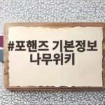 포핸즈 기본정보 나무위키