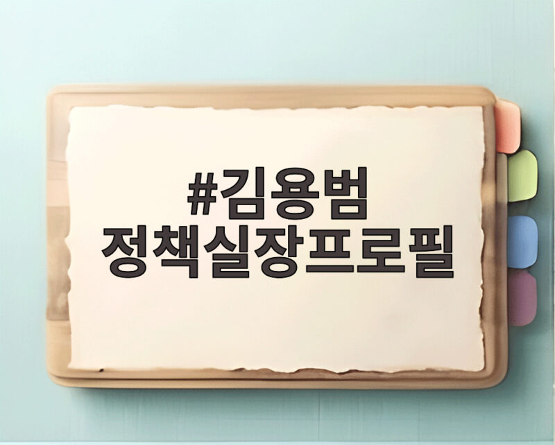 김용범 정책실장프로필 임명 이유와 경제 위기 대응 이력 궁금증 해결 1 김용범 정책실장프로필