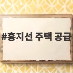 홍지선 주택 공급