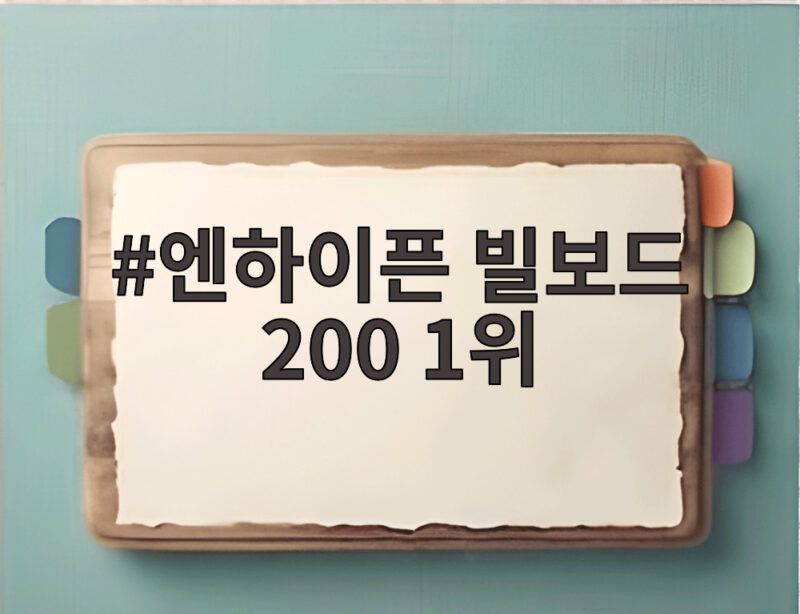 엔하이픈 빌보드 200 1위 달성 비결과 음반 판매량 총정리 1 엔하이픈 빌보드 200 1위