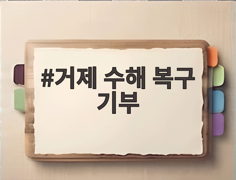 거제 수해 복구 기부 팬들 마음 모아 1억1천만원 전달 1 거제 수해 복구 기부