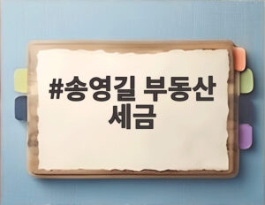 송영길 부동산 세금