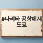 나리타 공항에서 도쿄