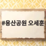 용산공원 오세훈 반대 입장과 정부의 주택 공급 논쟁 총정리 용산공원 오세훈