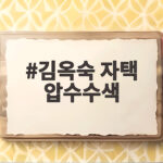김옥숙 자택 압수수색, 노태우 비자금 의혹의 열쇠가 되다 김옥숙 자택 압수수색