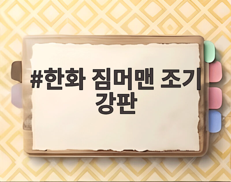 한화 짐머맨 조기 강판