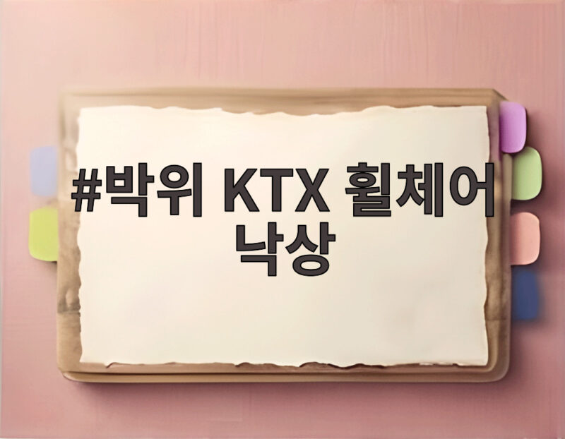 박위 KTX 휠체어 낙상 논란 사과 후 흐름 총정리 1 박위 KTX 휠체어 낙상 사고 관련 설명
