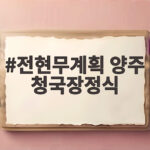 전현무계획 양주 청국장정식