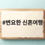 변요한 신혼여행