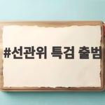 선관위 특검 출범 수사 대상 12가지 의혹과 향후 일정 총정리 선관위 특검 출범