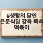생활의 달인 은둔식달 강북 즉석 떡볶이