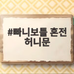 빠니보틀 혼전 허니문