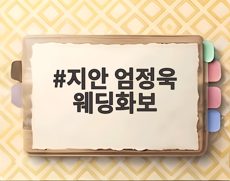 지안 엄정욱 웨딩화보