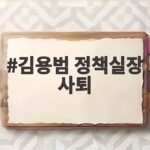 김용범 정책실장 사퇴